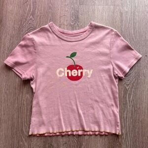 Cherry la crop top